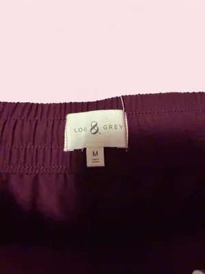 Lou & Grey Maroon Athletic Shorts with Pinkish purple Drawstring thumbnail 3