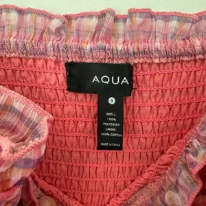 Aqua Smocked Mini Dress Pink Gingham size S thumbnail 4