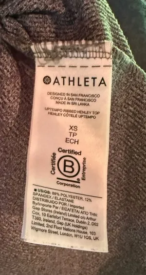 Athleta Uptempo Ribbed Henley Long Sleeve Top thumbnail 3