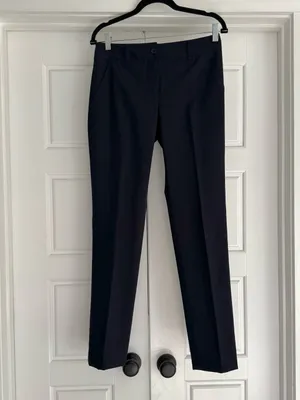 Tory Burch Eliza Navy Trouser Pants, size 2 thumbnail 3