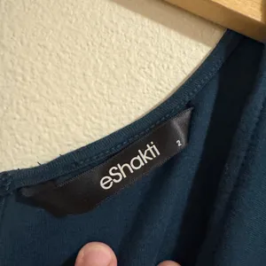 eShakti Teal Long Sleeve Dress thumbnail 2