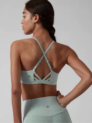 Athleta Elation Sports Bra in Blue Green thumbnail 1