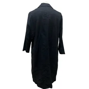 All:Row Women's Black Long Blazer Coat Medium Linen thumbnail 7
