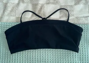 NWOT Vuori Black Hot Mesh Bra thumbnail 1