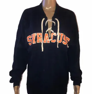 Spirit Jersey Syracuse University Lace Up Top thumbnail 1