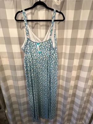 Gilli Blue and White Printed Wrap Maxi Dress thumbnail 5