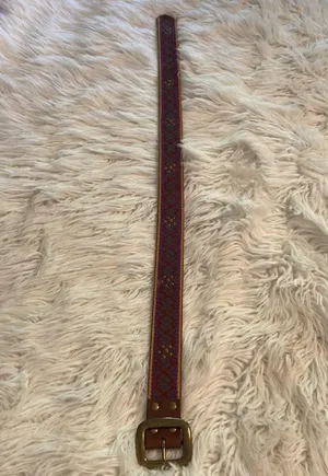 Lucky Brand Brown and Purple Embroidered Belt size S (30) excellent condition thumbnail 3