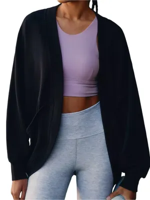 Sweaty Betty NWT Women’s Size XS Cora French Terry Longline Oversized Cardigan thumbnail 1