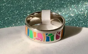 Stainless Steel Ring, Size 9 Silver thumbnail 1