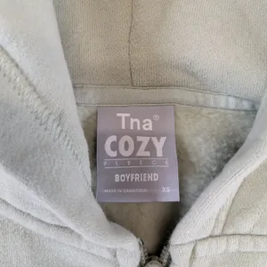 Tna Aritzia Cozy Fleece Boyfriend Zip Hoodie Sage Green XS 92007 thumbnail 5