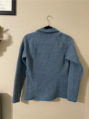 Women’s Patagonia Better Sweater Jacket Size Small Berlin Blue Warm Collared thumbnail 12