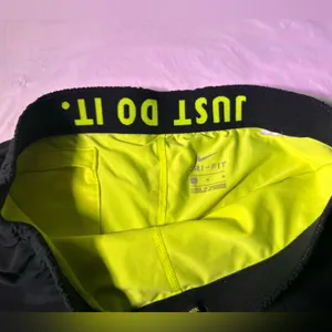 Nike Black Shorts with Neon Yellow Interior thumbnail 4