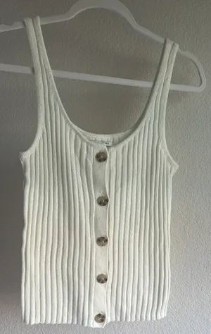 American Eagle Knit Button Tank-top thumbnail 1
