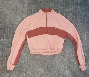 Pink Quarter Zip Sweatshirt thumbnail 1