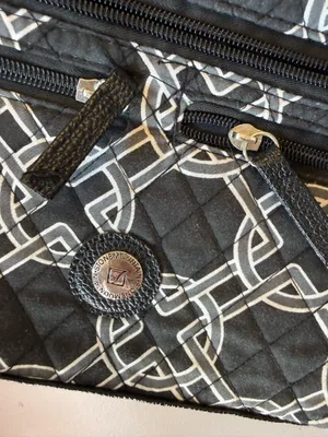 The Stone Mountain Black White Geometric Wristlet Wallet thumbnail 2