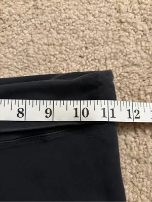 Hard tail y2k 2000s 90s fold over black workout pants leggings size xs thumbnail 13