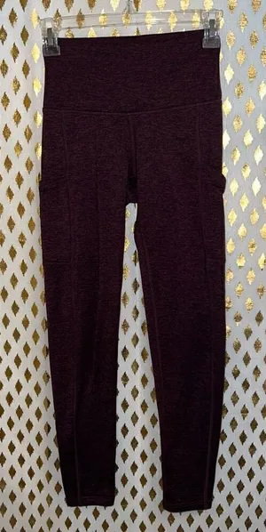 Aerie offline Chill Play Move Leggings Maroon size S thumbnail 1