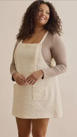 Arula LACE Floral Skirtall White Overall NWT 2X thumbnail 1