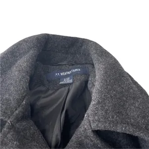 Weather Tamer Women's Size Small Grey Double Breasted 100% Wool Pea Coat thumbnail 7