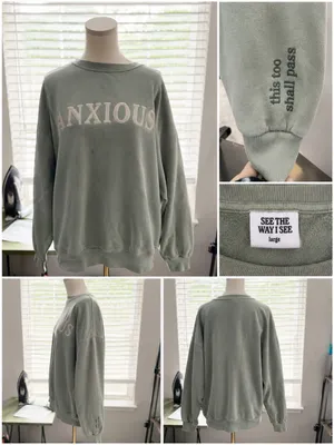 See The Way I See “Anxious” Oversized Sweatshirt – Large thumbnail 5