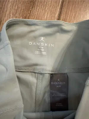 Danskin Sage Green High-Waist Bike Shorts thumbnail 5