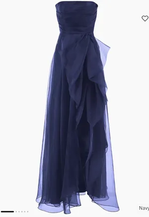Theia Teresa draped tull gown thumbnail 2
