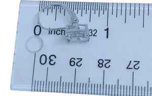 925 Clear CZ Lever Back Sterling Silver Earrings thumbnail 12