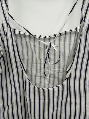 By Anthropologie Square summer Neck Gauze Mini Dress size large petite LP NWT thumbnail 9