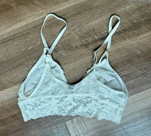 Aerie Off White Lace Bralette thumbnail 2