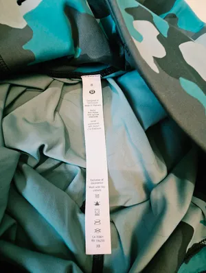 {8} Lululemon Base Pace Heritage 365 Tidewater Teal Camo High Rise Legging thumbnail 12