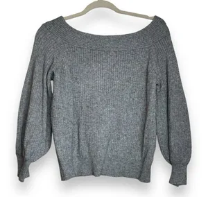 Anthropologie Moth Sweater‎ Women Small Ribbed Knit Off The Shoulder Dancer thumbnail 1