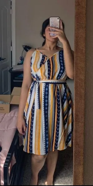 Striped Cami Dress Multi Size XL thumbnail 2