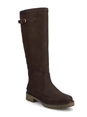 Zemmie Journee Collection Women's Tall Quilted Shaft Brown Riding Boots Size 6.5 thumbnail 7