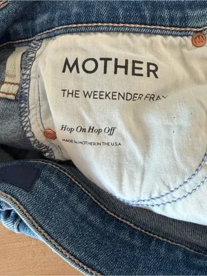 MOTHER The Weekender Fray Hop On Hop Off Jeans Size 25 thumbnail 5