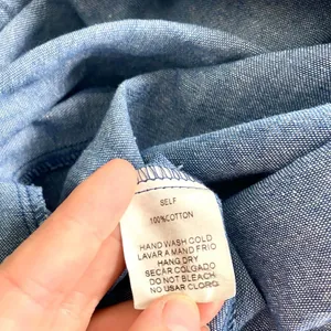 Mod Ref Casual Denim Cotton Blue Mini Midi dress A-line Size S thumbnail 5