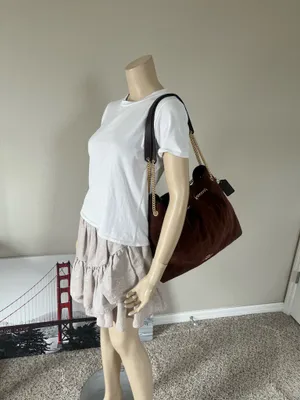 Coach Evelyn Large Shoulder Bag With Quilting thumbnail 7