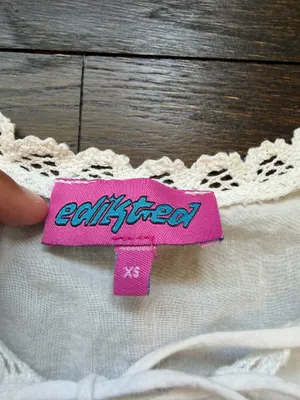 Edikted Fiore Eyelet Tie Front Top  thumbnail 4