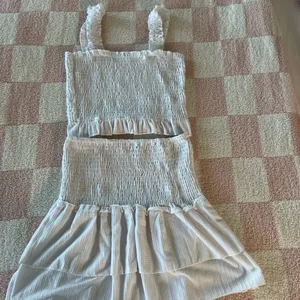 Hashtag White Smocked Two-Piece Set thumbnail 1