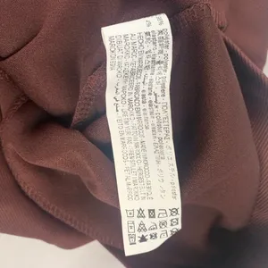 NWT Zara Serged Jogging Pants‎ In Brown Size Small thumbnail 4