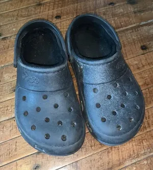 Crocs Jibbitz fleece lined 7/5 ortho arch support nursing clogs thumbnail 1