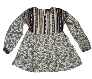 NWOT Anthropologie Sunday In Brooklyn Mini Dress XL Floral Cottagecore Peasant thumbnail 1