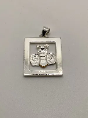 Best mixed metal artisan Bee charm. 1”x1”. thumbnail 11