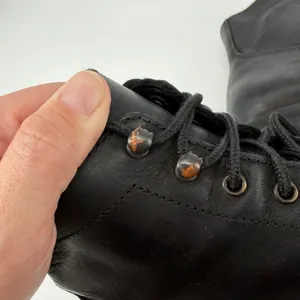 Thursday Boot Co Captain Black Matte Leather Lace Up Boots 7 Wide US thumbnail 6