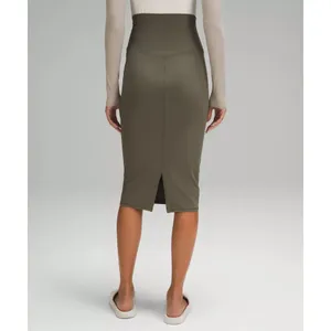Lululemon Nulu Slim-Fit High-Rise Skirt Size 6 Army Green NWT thumbnail 3