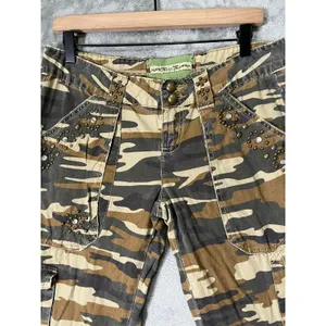 Vintage Y2k Miss Me Camouflage Cargo Pocket Drawstring Ankle Utility Pants Large thumbnail 2