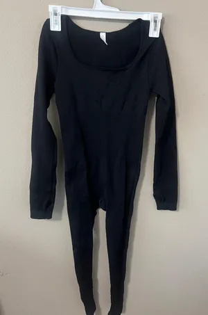 Amazon women’s ribbed tummy control jumpsuit thumbnail 1
