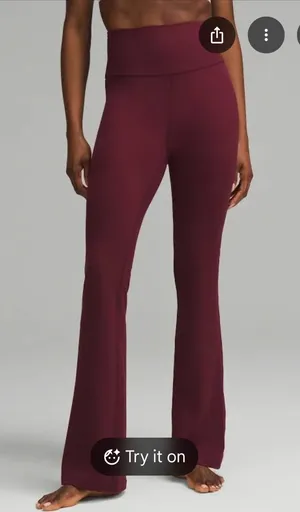 Lululemon Groove Nulu Super-high-rise Flared Women Pants - Garnet thumbnail 1