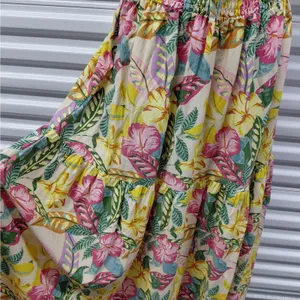 Roxy Womens Floral Dress Size Medium Tropical Vacation Resort Beach Boho Coastal thumbnail 12