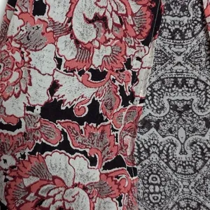 Lucky Brand Womens S Floral Paisley‎ Tank Top Coral Cream Boho Peasant Festival thumbnail 14