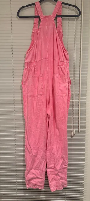 Skies Are Blue Pink Jumpsuit thumbnail 3